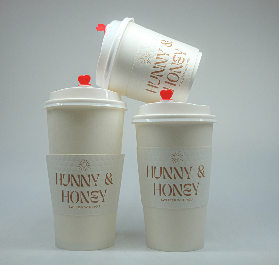 Three drink cup sizes at Hunny and Honey